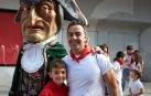 Fotos del recorrido de la Comparsa de Gigantes y Cabezudos de Pamplona del día 9 de julio de San Fermín 2019