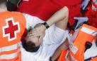 Un corredor es trasladado desde Santo Domingo tras recibir una cornada.