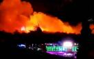 Un incendio forestal obliga a evacuar 10.000 personas de un festival de música en la isla croata de Pag