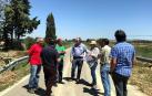 La consejera Elizalde visita la zona afectada por las inundaciones