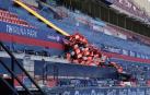 Así avanzan las obras de reforma del estadio de El Sadar