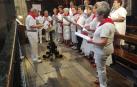 El coro cantó este lunes durante la misa en honor a la Magdalena.