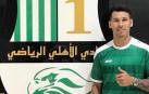 Hernán Pérez posó este martes por la tarde con la elástica del Al-Ahli catarí.
