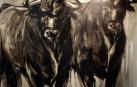 Diez pintores y tres escultores protagonizan una exposición sobre el toro en la galería Michel Menéndez