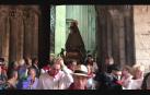 Salida de Santa Ana de la Catedral para iniciar la procesión de fiestas de Tudela