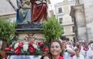 Cristina Pérez Moracho primera mujer que ha portado la imagen de Santa Ana 'La Vieja'