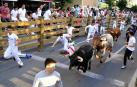 Todas las fotos del encierro del día 25 de fiestas de Tudela 2019