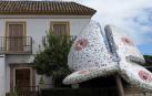 Vivienda de la Plaza Duque De Alba de la localidad Sevillana de Gelves, en la que un hombre presuntamente apuñaló a su pareja.