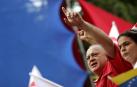 El considerado "número dos" del chavismo, Diosdado Cabello, en un mitin en Caracas.