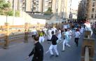 Un mozo sufre un baretazo en el sexto encierro, el más largo de las fiestas de Tudela