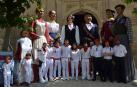 La comparsa abre camino en el Día Grande de fiestas de Lodosa
