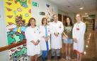 La Escuela de Arte de Corella plasma su creatividad en el Hospital Reina Sofía de Tudela