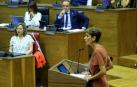 Compromisos, inconcreciones y omisiones en el discurso del Pleno de Investidura de María Chivite