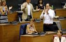 La presidenta electa promete "trabajo y diálogo" en Navarra