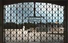Roban una puerta de Dachau con la frase 'Arbeit macht frei'