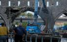 Bélgica derriba un puente medieval para dejar pasar a los cruceros