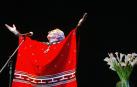 Chavela Vargas durante un concierto en Buenos Aires en 2004.