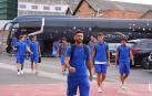 Raúl Navas, ayer durante el viaje de la Real Sociedad a Inglaterra.