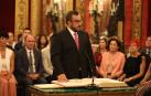 El vicepresidente Remírez promete su cargo.