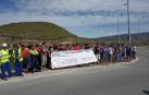 ELA protesta por un accidente laboral ocurrido en la empresa Smurfit Kappa en Sangüesa
