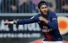 Neymar durante un partido contra el Angers.