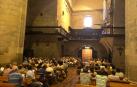 Asistentes a uno de los conciertos del ciclo de la edición del año pasado en la iglesia de San Miguel Arcángel de Larraga.