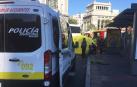 Muere una motorista al chocar contra un autobús en la plaza de Cibeles