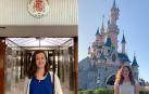 Alexia Tefel (izquierda), en el de Miami Iranzu e Artaso Andrés, trabaja en el consulado español en París.