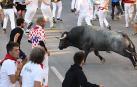 Un herido grave por asta en el tercer encierro de las fiestas de Tafalla