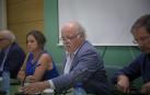El consejero de Salud y Familias, Jesús Aguirre, durante una rueda de prensa.