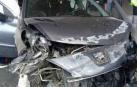 Aparatoso accidente de tráfico en Zizur sin heridos