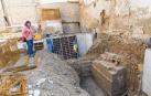Hallan nuevos tramos de la muralla medieval y la barbacana de Tudela