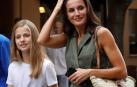 La reina Letizia y doña Sofía se desplazaron al centro de Palma junto a la princesa Leonor y la infanta Sofía para ver la película 'El Rey León'