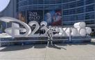 Un Storm Trooper de la saga 'Star Wars', frente a la D23 Expo en Anaheim (California).