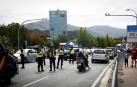Controles de Policía Nacional junto a la policía francesa en Irún.