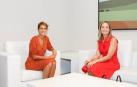 María Chivite y Emma Navarro.