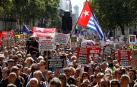 Cientos de miles de británicos se manifiestan contra la disolución del Parlamento