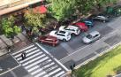 La Ordenanza vigente en Pamplona desde el 2 de agosto, prohíbe aparcar en los 5 metros previos a un paso peatonal