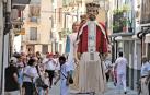 Chupinazo para la comparsa en Sangüesa