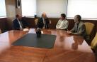 Primera reunión institucional entre el presidente del TSJN y el nuevo consejero de Justicia