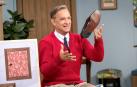 Tom Hanks, caracterizado como el icono televisivo estadounidense Fred Rogers.