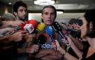 Sergio Scariolo atiende a los medios.