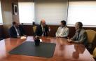 Eduardo Santos y Joaquín Galve, en el centro.