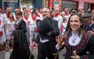 Maya destaca el "buen ambiente" en San Fermín, "empañado" por las riadas