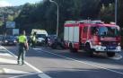 Dos heridos en un accidente entre un camión y un turismo a la altura de Bera