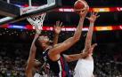 Rudy Gobert, uno de los destacados en la victoria francesa.
