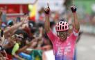 El ciclista colombiano Sergio Higuita se ha proclamado vencedor de la decimoctava etapa de la Vuelta ciclista a España 2019 con  final en Becerril de la Sierra