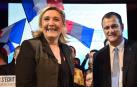 Marine Le Pen y su expareja, Louis Aliot.
