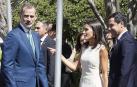 Bronca de Letizia a un escolta por no avisarle de que había un escalón