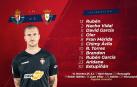 Osasuna repite alineación para enfrentarse al Valladolid